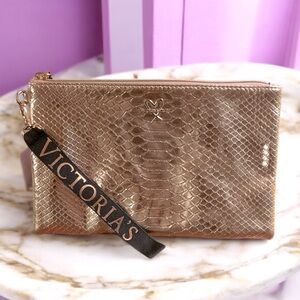 Victoria’s Secret Metallic Gold Wristlet
